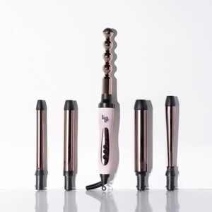 L'ange Hair Curling Wand Set - Pink and Black